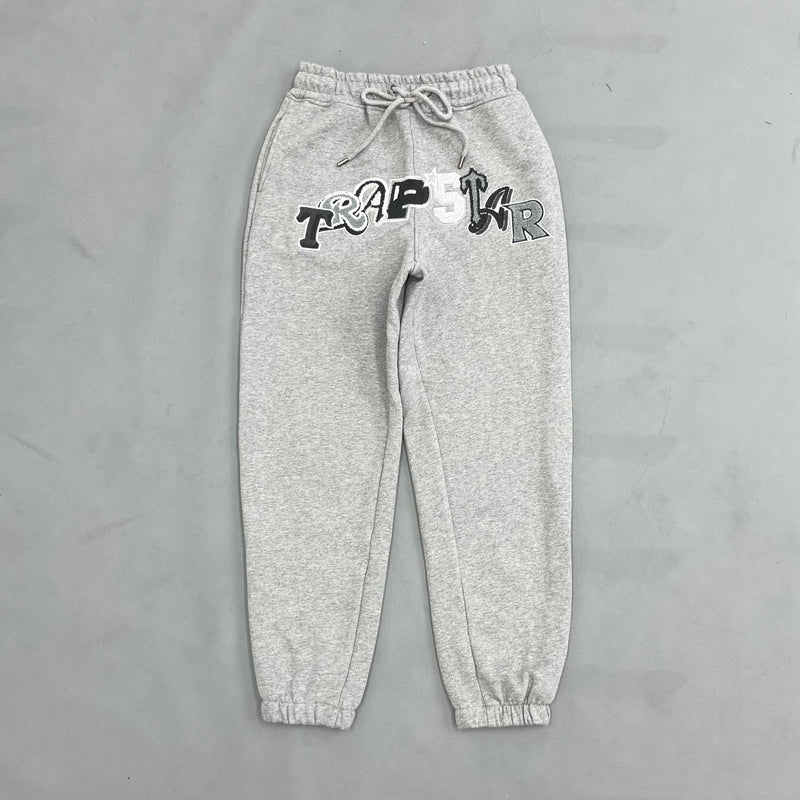 Trapstar Wildcard Chenille Hoodie Tracksuit Grey Monochrome