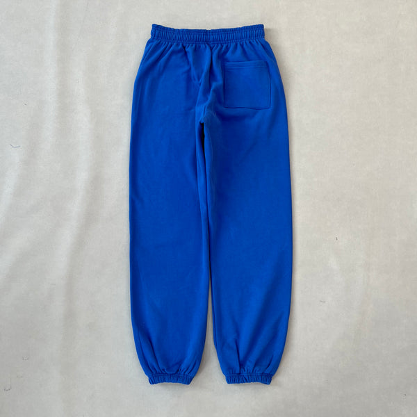 SP5DER Marina Blue Pants – Bold Designer Streetwear with Graphic Details