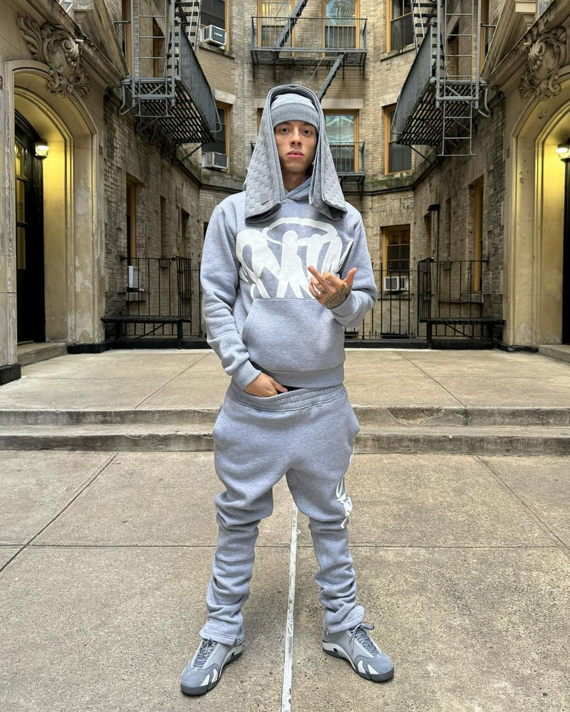 Synaworld Team Syna Tracksuit Marl Grey/White