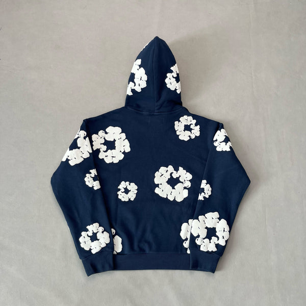 Denim Tears Navy Blue Hoodie