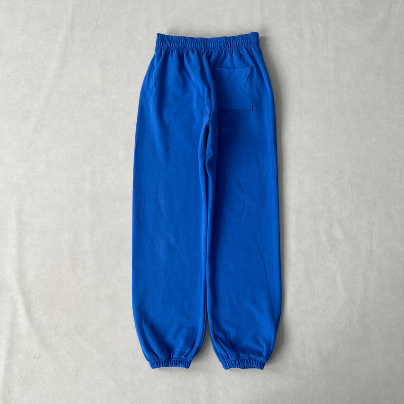 SP5DER Blue Pants – Bold Designer Streetwear with Graphic Detail