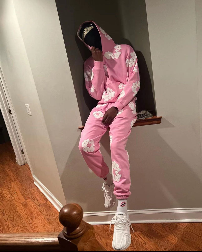 Denim Tears Pink Hoodie