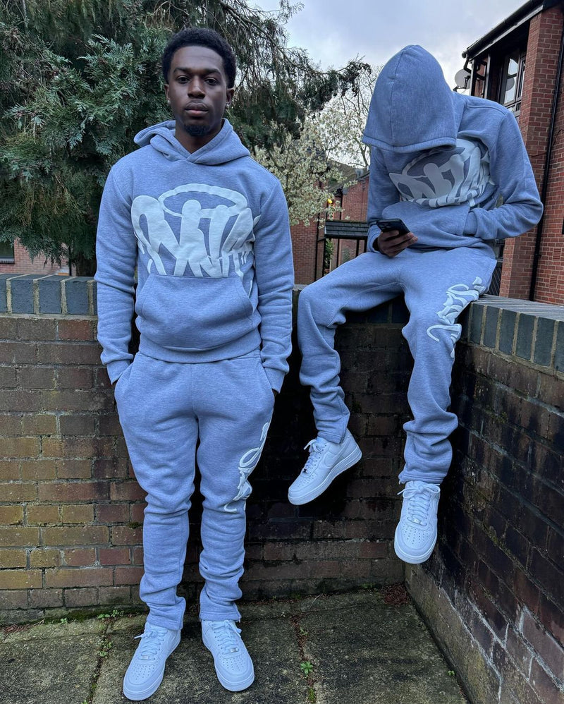 Synaworld Team Syna Tracksuit Marl Grey/White