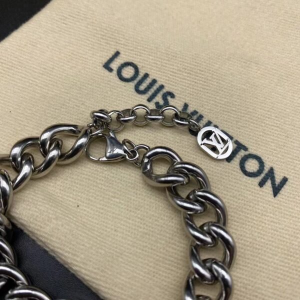 Louis Vuitton Bracelet & Cuban Necklace - Image 8