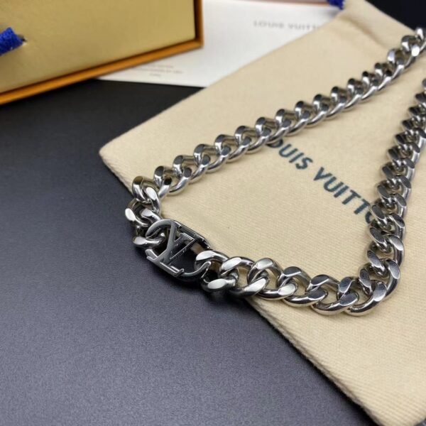 Louis Vuitton Bracelet & Cuban Necklace - Image 7