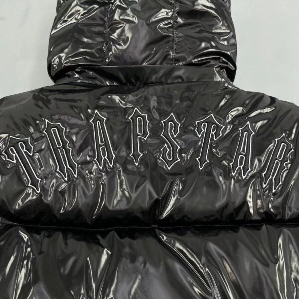 Trapstar Irongate Jacket – Shiny Black - Image 7