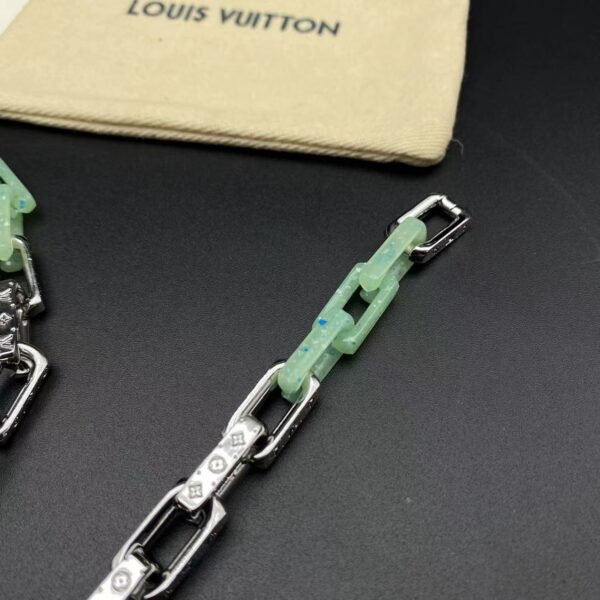 Louis Vuitton Bracelet & Cuban Necklacec - Image 5