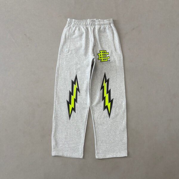 Eric Emanuel EE Basic Tracksuit (Gray/Lime Bolt) - Image 4